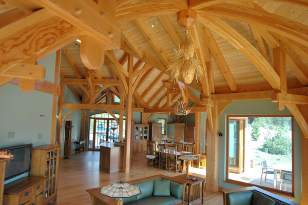 Purcell-Peaks-Invermere-BC-Canadian-Timberframes-Great-Room-Kitchen